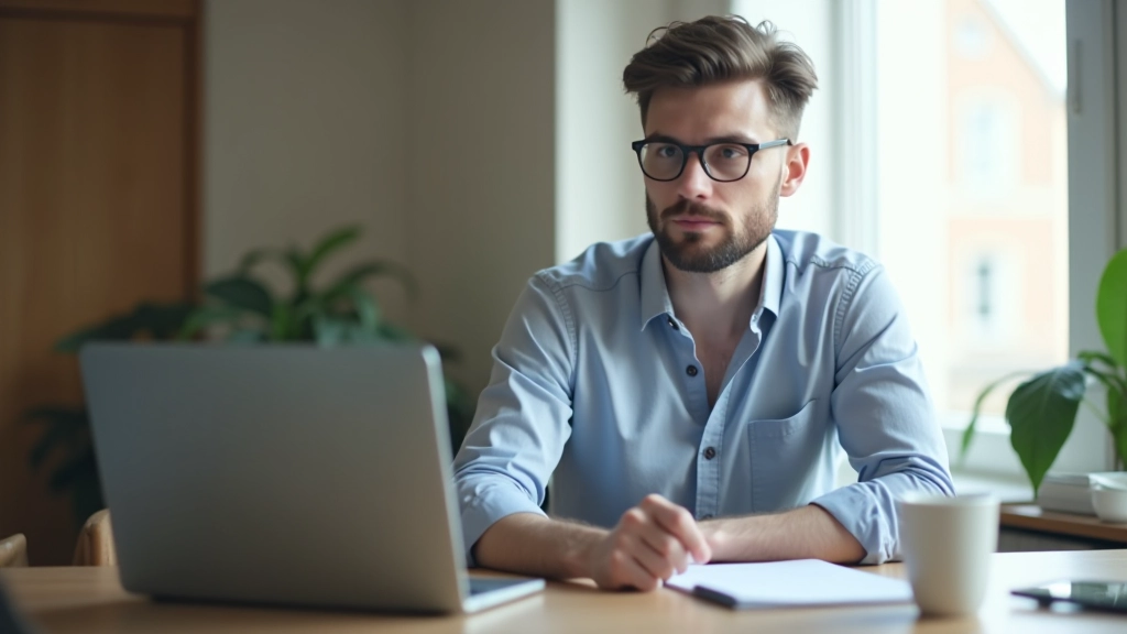 Person ved computerudstyr der tjekker analyser og statistikker